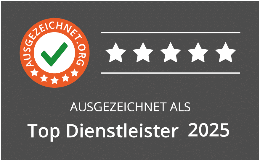 Auszeichnung zum Top Dienstleister 2025