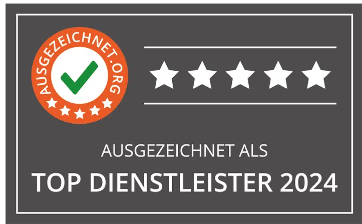 Auszeichnung zum Top Dienstleister 2024