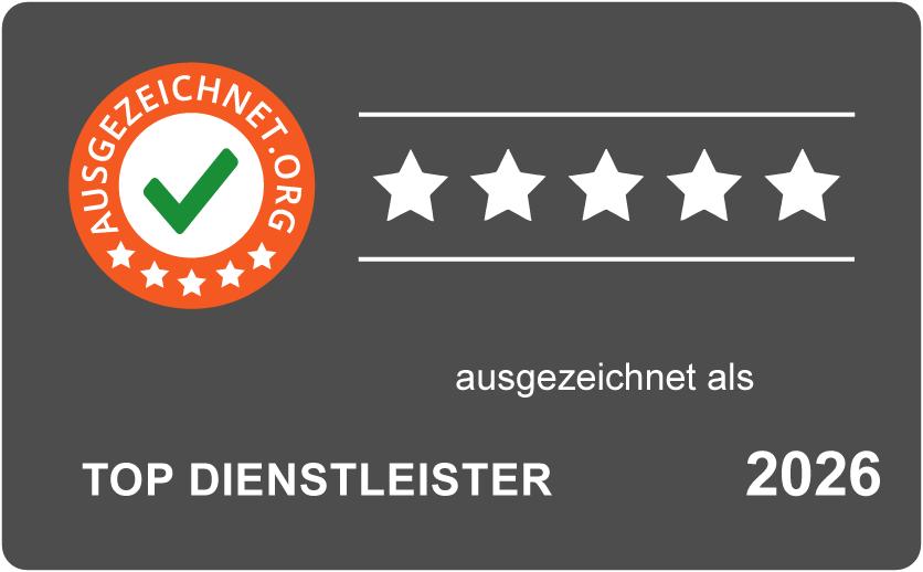 Auszeichnung zum Top Dienstleister 2026