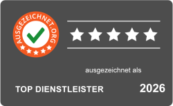 Auszeichnung zum Top Dienstleister 2026